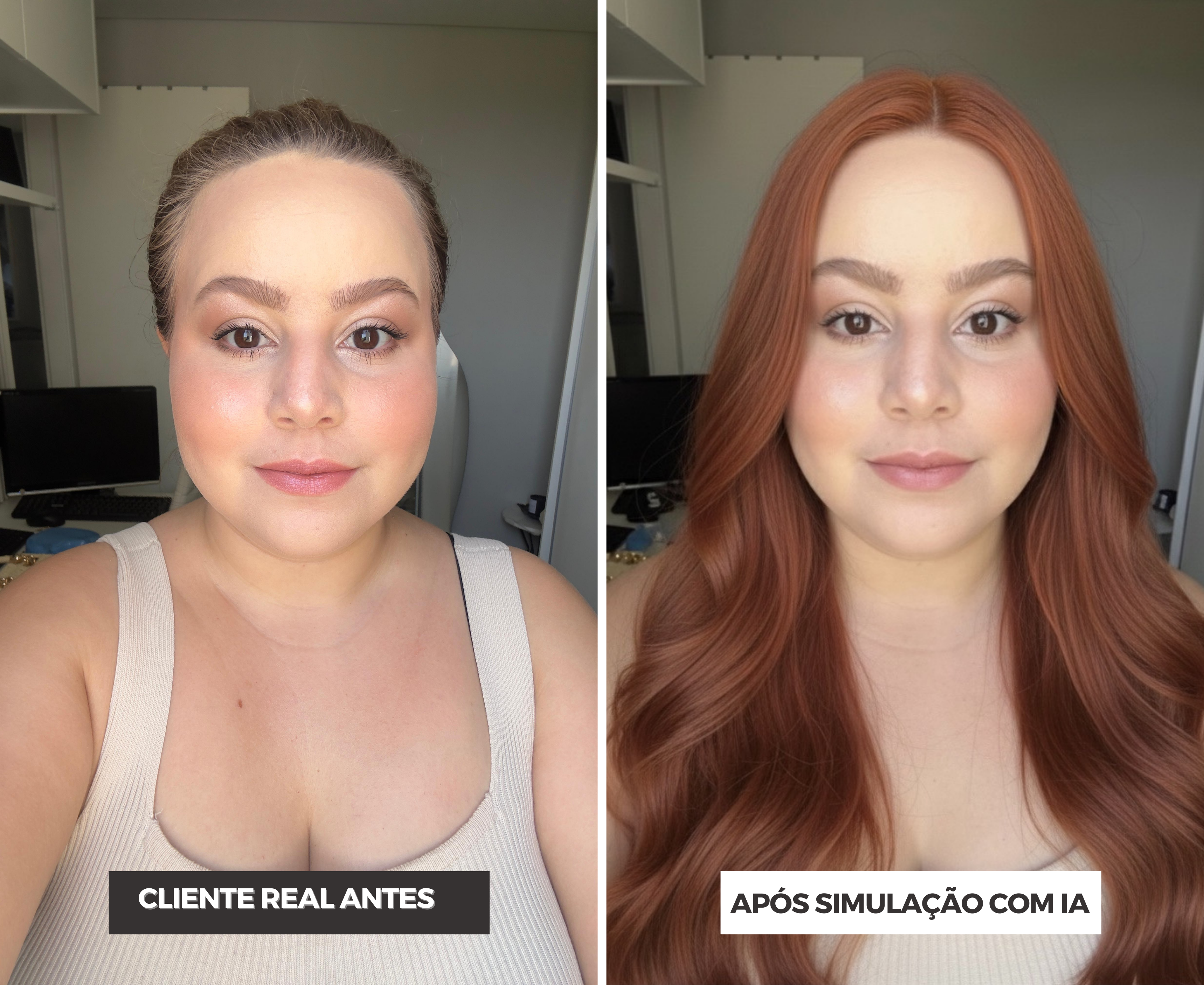 Simulação IA — transformação capilar 2